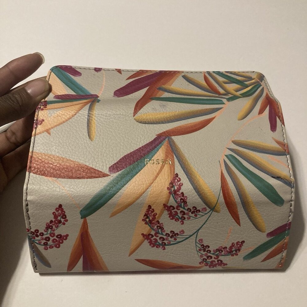 FOSSIL SUNGLASSES EYEGLASSES CASE Colorful Floral - Picture 7 of 7